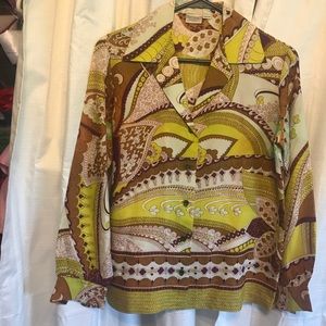 70s Division II Vintage Womens blouse